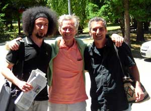 Emiliano Morrone, Derrick de Kerckhove and Francesco Saverio Alessio at the 2° International Philosophy Convention in Sila - photography by : Carmine Talerico