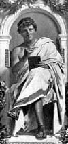 Ritratto di Ovidio - Publio Ovidio Nasone (Sulmona, Abruzzo 43 a.C. – Tomi, Mar Nero 17-18 d.C.)